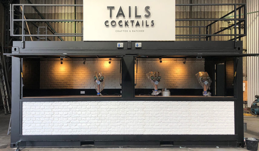 tails cocktails mobile bar shipping container conversion